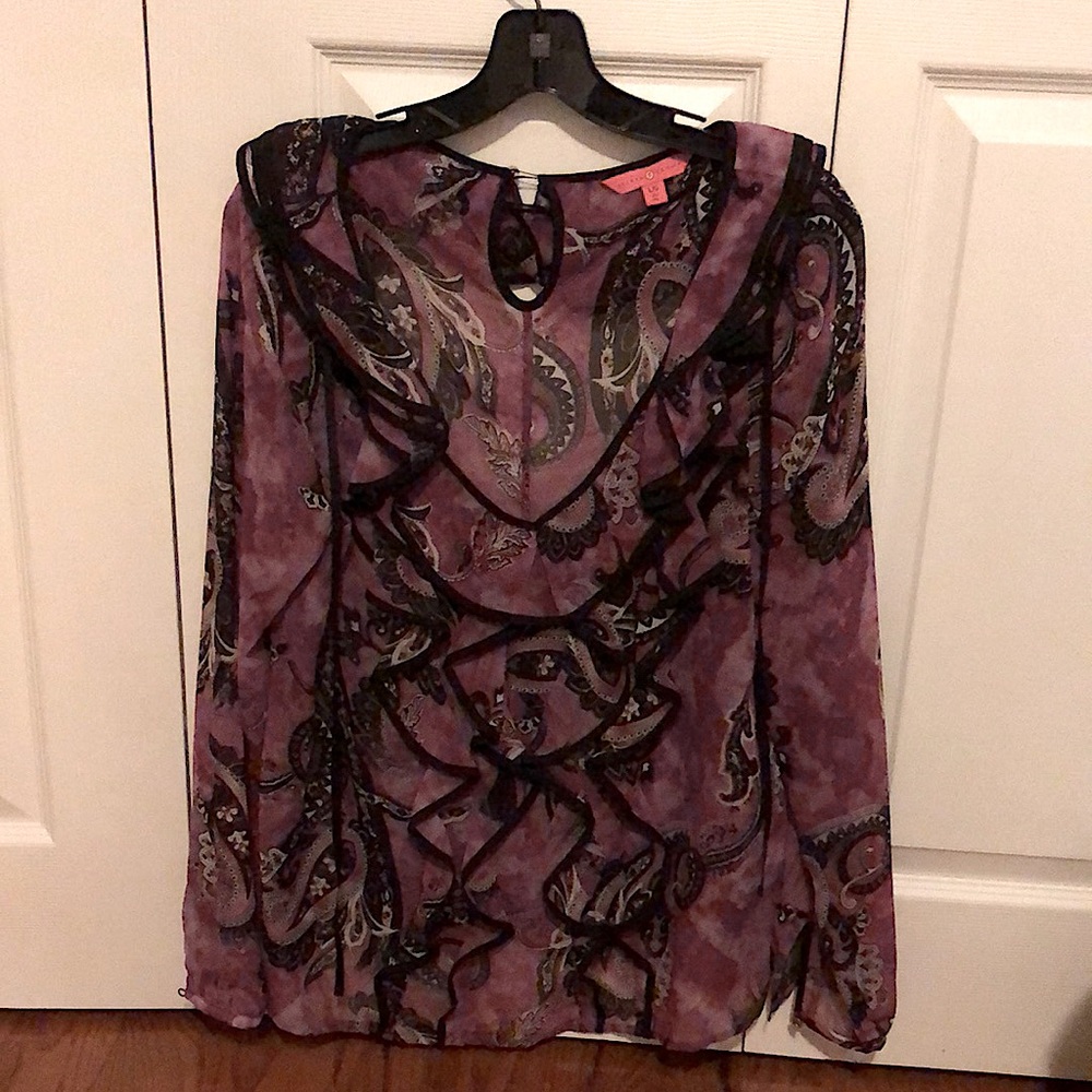 Elegant, dressy long sleeve blouse